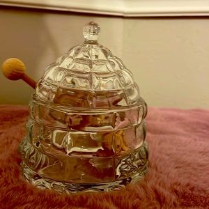 Honey pot crystal candy dish